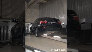 Злой спортивный выхлоп на BMW X6 3L 2013 года