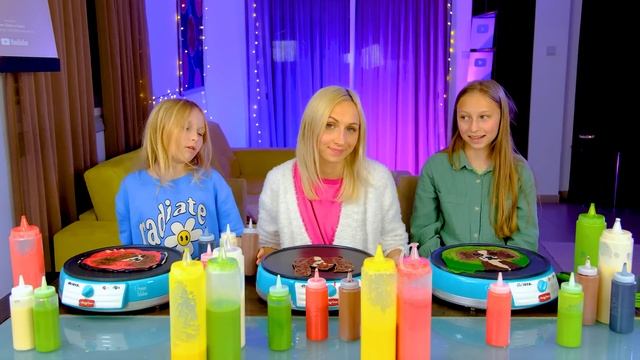 Рисуем блинами челлендж 3! Pancake Art Challenge 3