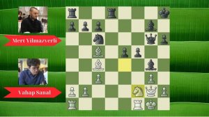 Chess Championship: Vahap Sanal vs Mert Yilmazyerli . ROUND 13 . Turkish Republic IsBank Chess Cup