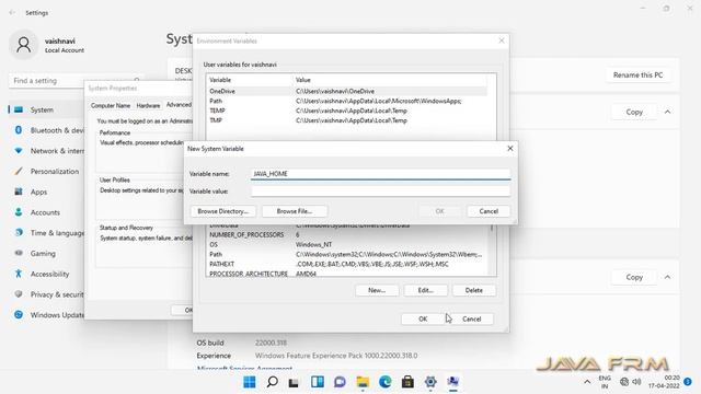 Oracle JDK 17 Zip Installation on Windows 11 with JAVA_HOME Environment Variable | Java 17 install смотреть онлайн