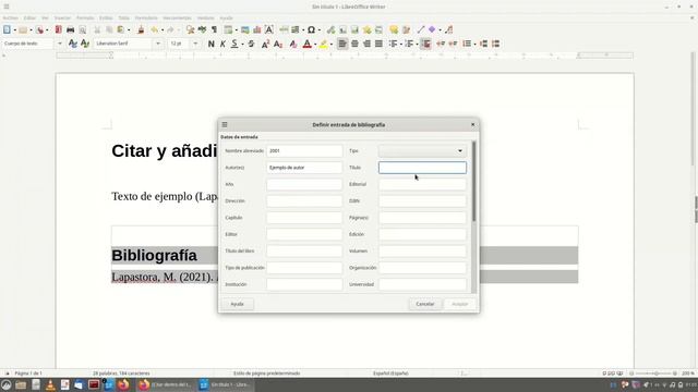 38. Citas y bibliografía. Tutorial de LibreOffice Writer смотреть онлайн
