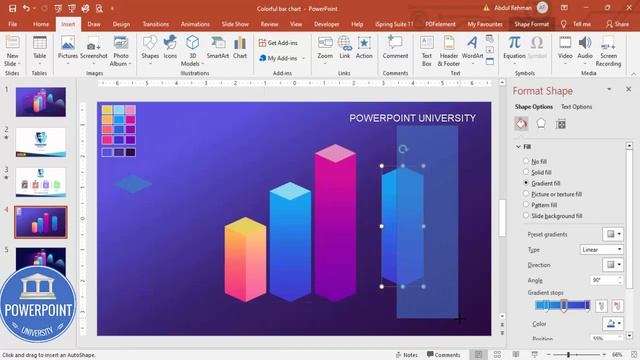 Create Animated Bar Chart Design Slide in PowerPoint | Tutorial 1011 | Free Template.