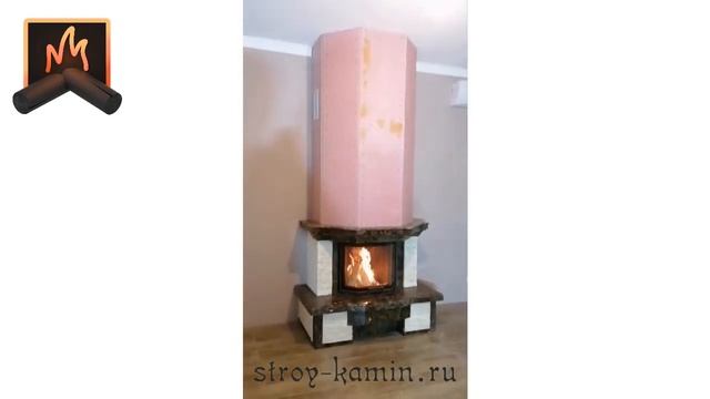 Традиционный пристенный камин из мрамора с призматической топкой АСТОВ ПП 6957 на заказ и под ключ смотреть онлайн