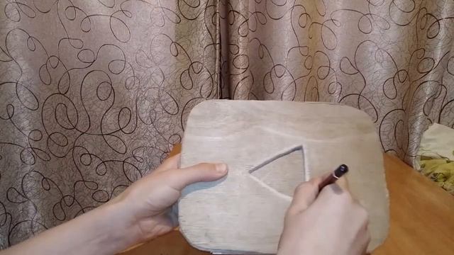 Как сделать деревянную кнопку YouTube