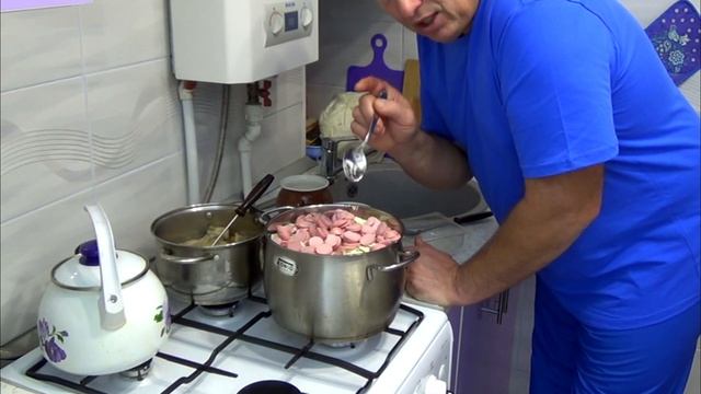 Солянка с грибами и сосисками - Как приготовить солянку из капусты