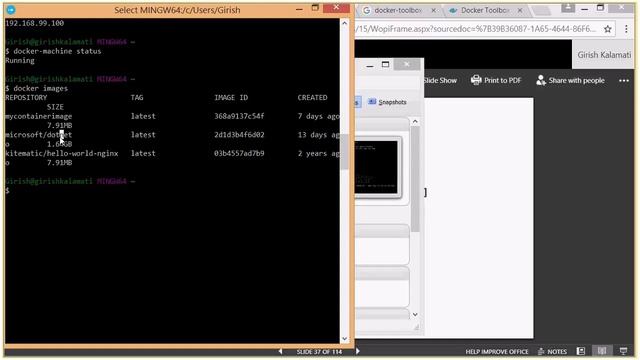 Dockers Tutorial - Part 2 - Docker Machine, Docker Client, Managing a container & docker Image смотреть онлайн