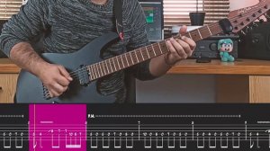 Paint it Black Guitar Cover - Wednesday Adams Cello - Tab Tutorial