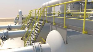 Визуализация Комплекса Осушки Природного Газа.