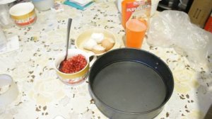 Бисквитный пирог с ягодами ♡