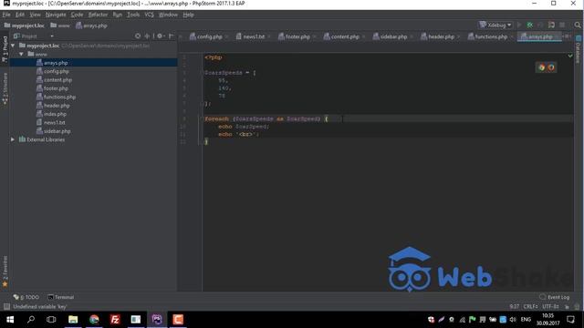 Цикл foreach в PHP смотреть онлайн