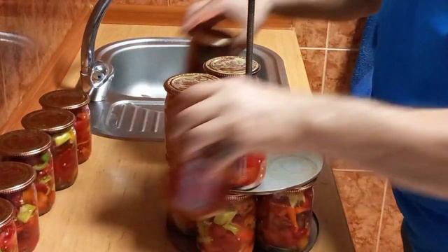 Маринованный перец в автоклаве. Заготовка на зиму. смотреть онлайн
