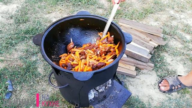 ДОМАШНИЙ ПЛОВ в казане на костре НЕ по рецепту ???