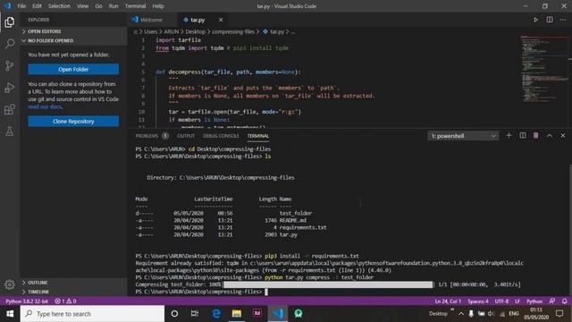 How to Compress and Decompress Files in Python. смотреть онлайн