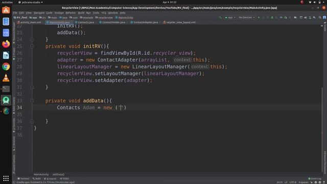 Recycler view | Part 4 Working of the app | Android Studio Tutorial 2020 смотреть онлайн