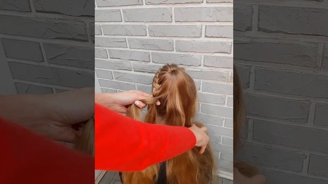 Детская прическа за 10мин?на длинные волосы ?? #прическанадлинныеволосы#детскиепрически#