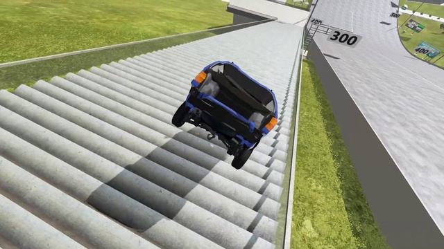 Stairs Jumps Down Volkswagen Passat Mk3 | BeamNG.drive смотреть онлайн