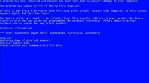 Blue Screen of Death Simulator 2014