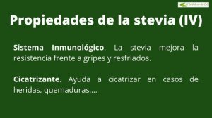 Los beneficios de la stevia