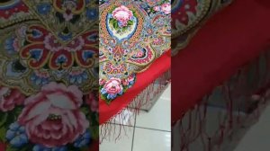 Красные Павло-посадские платки. Любавы,подкова и русское раздолье
