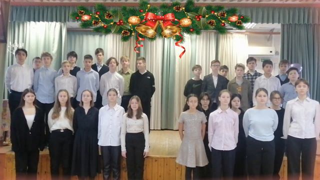 Школьный хор поздравляет всех с Рождеством смотреть онлайн