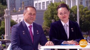 Елена Серова и Антон Шкаплеров. Праздничный канал. Фрагмент выпуска от 12.06.2023