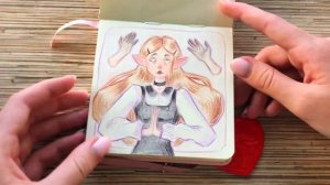 ОБЗОР НА СКЕТЧБУК мои любимые скетчи