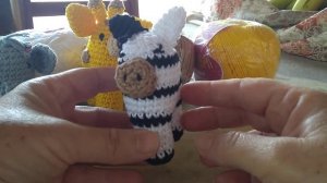 zebrinha em amigurumi 19/04/2023