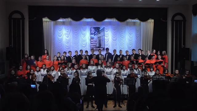 28 Муз. М. Хейза, сл. О. Жолінської «Навіки музика» - зведений хор ДМШ №13, анс скрипалів смотреть онлайн