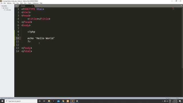 First PHP Code