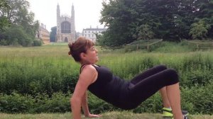 Triceps Dips Workout demonstrated by Juliette at Cambridge Uni (UK)