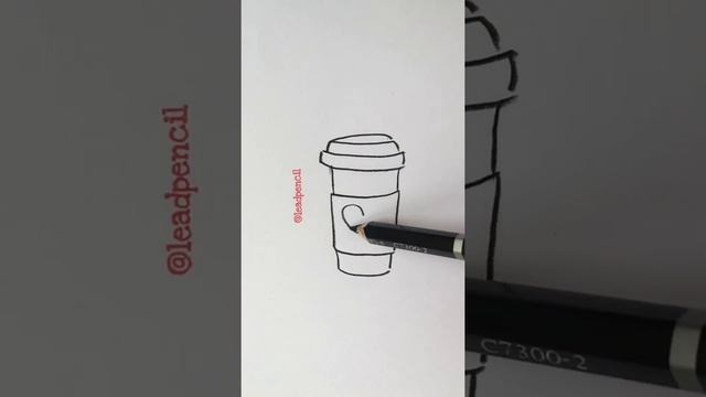 Как нарисовать стакан кофе ☕️☺️