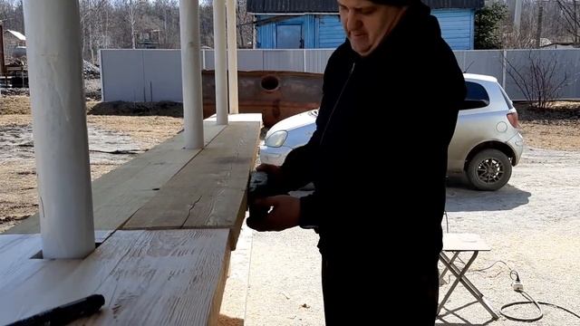 Завершаем строительство верстака под навесом. смотреть онлайн