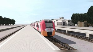 Отправление поезда "Ласточка" Вел. Новгород - Псков TRAINZ 22