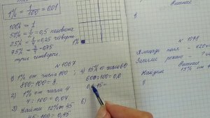 Математика 5 класс. Тема: "Проценты. Нахождение процентов от числа. Урок 1". Решаем вместе.