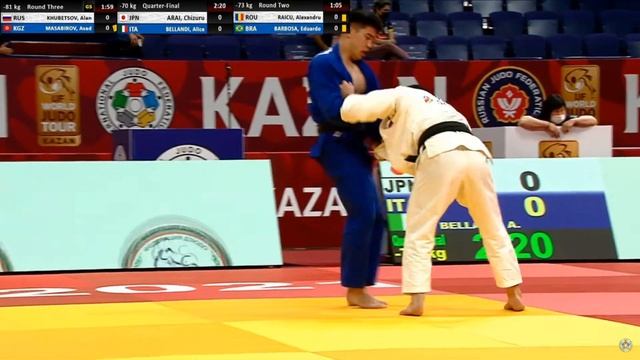 KHUBETSOV, Alan (RUS) - MASABIROV, Asad (KGZ). Grand-Slam Kazan 2021.Judo смотреть онлайн