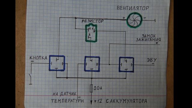 Три скорости вентилятора охлаждения двигателя. смотреть онлайн