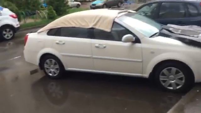 Как защитить автомобиль от града