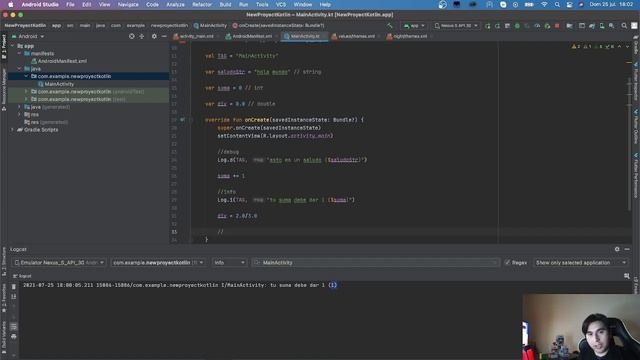 Android Studio: Kotlin tutorial | Tipo de dato y Log смотреть онлайн