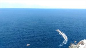 Вид из нашей палатки, 60 метров над уровнем моря. Дальность видимости горизонта около 30 километров