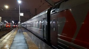 Отправление ЭП2К-215 со скорым поездом №264А сообщением Москва – Санкт-Петербург