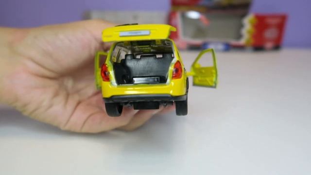 Металлическая инерционная машинка от ТМ "Технопарк" такси "Lada Granta Cross 2019", свет-звук 12 см
