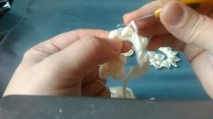 Ирландское кружево - Завиток с шишечками и лепестками