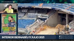?INTERIOR del Estadio Santiago Bernabéu (OBRAS), 11 de JULIO de 2021