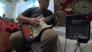 Guitar EKO Italy, combo Hiwatt Maxwatt G-15. Гітарний набір. Гитарный набор.