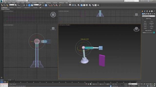3D Max. Упражнение №30. Анимация переноса объекта. смотреть онлайн