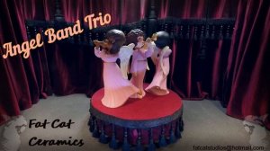 Pink & Gold Angel Musicians ~ Trio