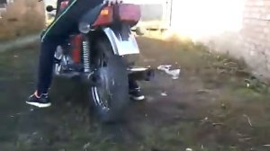 Заводим ИЖ Юпитер 5 (Чистка глушителя)