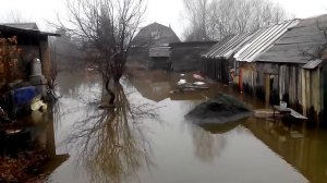 Нижний Тагил затоплен, поселок Песчаный сад Шахтер