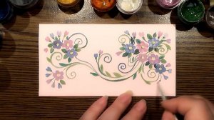 Floral Invitation Card #5 - Gouache Painting | IOTN