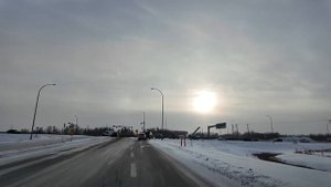 Snowy Drive in Canada - Freezing Cold Alberta, Canada